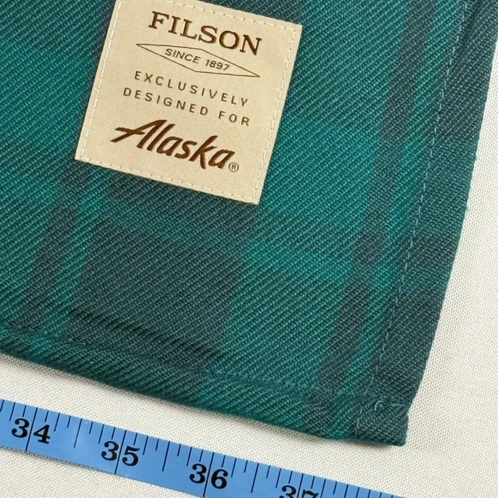 Filson x Alaska Airlines Plaid Throw Blanket